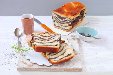 Zebra- Mohnkuchen