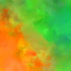 Creative abstract painting. Background with artistic brush strokes. Colorful and vibrant illustration. Painted art.