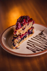 Pastel de frutos rojos