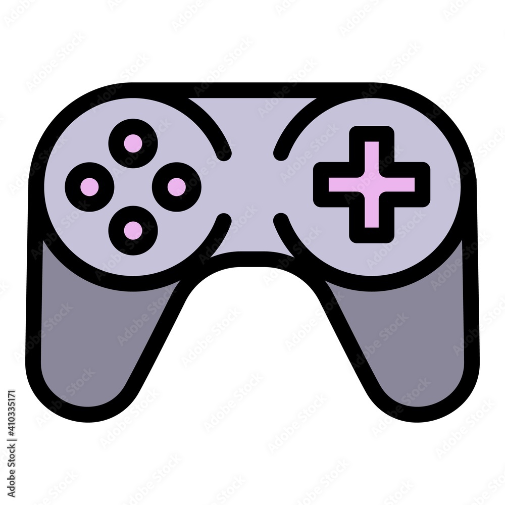 Poster console joystick icon. outline console joystick vector icon for web design isolated on white backgro