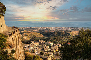 Fototapeta na wymiar Gerace is a town and comune in the Metropolitan City of Reggio Calabria, Calabria, Italy.