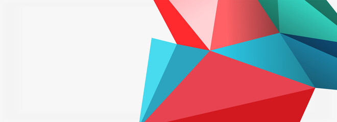 3d mosaic abstract backgrounds, low poly shape geometric design