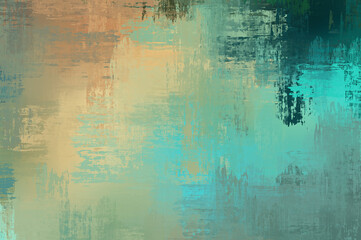 Fototapeta premium Background with crossed wild brush strokes. Colorful and vibrant illustration. Painted art. Creative abstract painting.