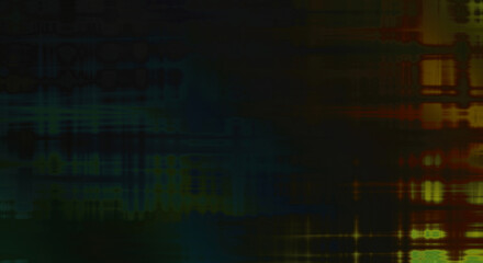 Abstract background. Geometrical elements on aged grunge texture. Graphic illustration with different color patterns.