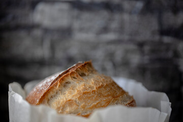 close up of homemade crunchy bread