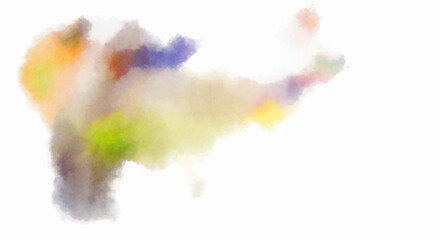 Obraz premium Watercolor painted background. Abstract Illustration wallpaper. Brush stroked painting. 2D Illustration.