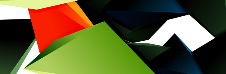 Triangle mosaic abstract background, 3d triangular low poly shapes. Geometric vector illustration for covers, banners, flyers and posters and other