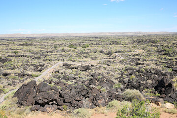 Valley of Fires Recreation Area in Tularosa Valley, New Mexico, USA