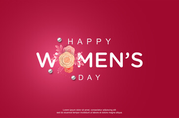 Women's day with flowers