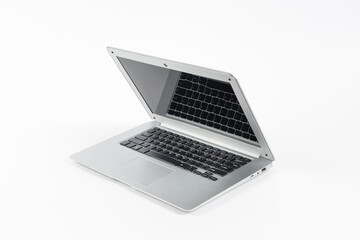 laptop computer on white background, isolated