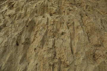 Clay soil of slope on whole background