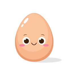 Cute cartoon happy egg charactercter