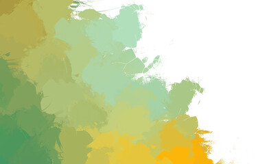 Wall art. Unique and creative illustration. Brush stroked painting. Abstract background of colorful brush strokes. Brushed vibrant wallpaper. Painted artistic creation.