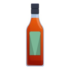 Bourbon blended bottle icon. Cartoon of bourbon blended bottle vector icon for web design isolated on white background