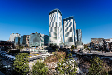 Fototapeta premium 東京 晴海通り都市風景
