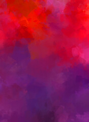 Creative abstract painting. Background with artistic brush strokes. Colorful and vibrant illustration. Painted art.