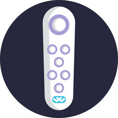 Augmented reality line icon. VR simulation icon. Virtual simulation device. Vector