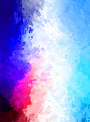 Abstract background of colorful brush strokes. Brushed vibrant wallpaper. Painted artistic creation. Unique and creative illustration.