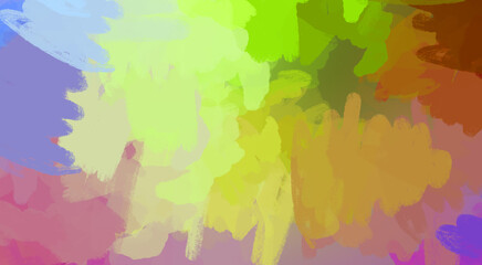 Brushed Painted Abstract Background. Brush stroked painting. Artistic vibrant and colorful wallpaper.