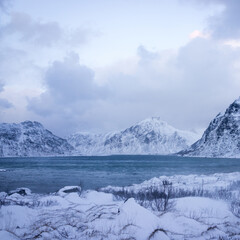 Fototapeta na wymiar Beautiful untouched nature in northern Scandinavia