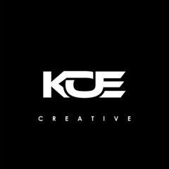 KOE Letter Initial Logo Design Template Vector Illustration