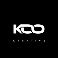 KOO Letter Initial Logo Design Template Vector Illustration
