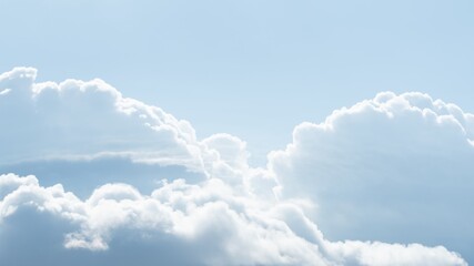 Fototapeta na wymiar Blue sky with white cloud, nature day cloudy