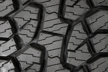 Car tire background, Tyre texture closeup background.
