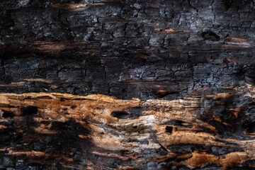 Burnt texture wood charcoal background. heap