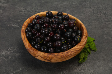 Fresh ripe sweet black currant