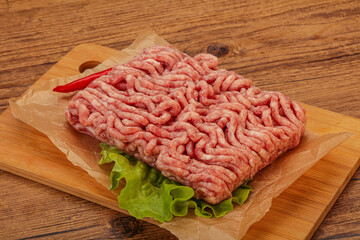 Raw Minced pork meat for cooking