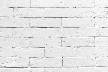 White brick wall close up.