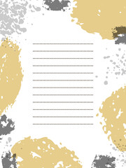 Thimble pattern collage letter frame brown