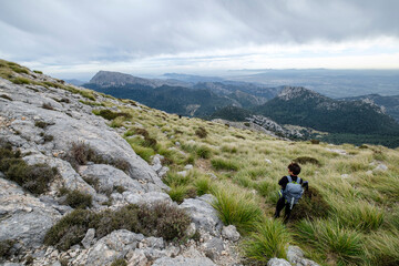 Fototapeta premium Puig Galileu crest, Mallorca, Balearic Islands, Spain