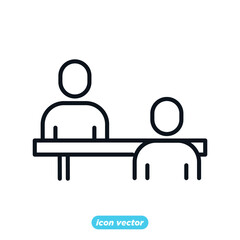 businessman recruitment Icon. Human resource icon. Head Hunting Related Vector symbol for your infographics web site design illustration