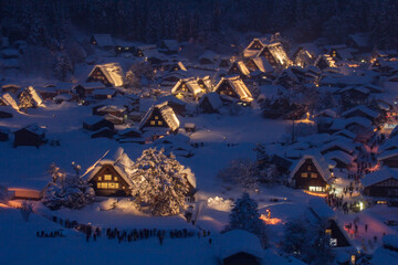 白川村　豪雪の白川郷