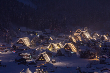 白川村　豪雪の白川郷