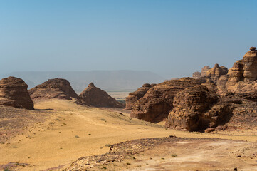 Fototapeta na wymiar Beautiful desert landscape from Al Ula, Saudi Arabia