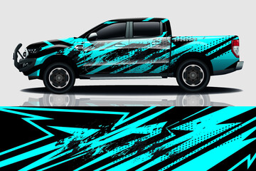 Car wrap graphic racing abstract background for wrap and vinyl sticker