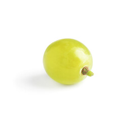 Delicious ripe green grape isolated on white