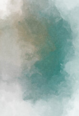 Watercolor painted background. Abstract Illustration wallpaper. Brush stroked painting. 2D Illustration.