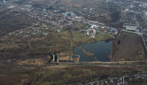 bird's eye view of the city