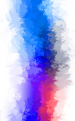 2D illustration of colorful brush strokes. Decorative texture painting. Vibrant paint pattern backdrop.