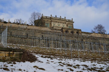 Blick zum Lingner-Schloss in Dresden
