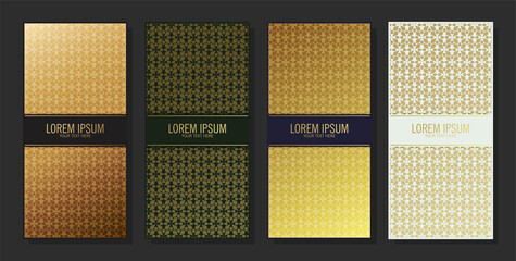 Luxury vertical pattern banner design
