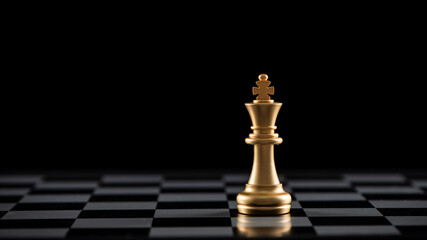 chess board game for ideas and competition and strategy, business success concept