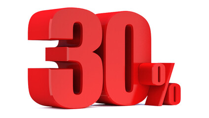 30 Percent off 3d Sign on White Background, Special Offer 30% Discount Tag, Sale Up to 30 Percent Off,big offer, Sale, Special Offer Label, Sticker, Tag, Banner, Advertising