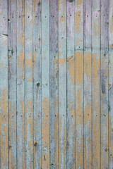 old wooden wall texture with skinned paint