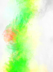 Abstract background of colorful brush strokes. Brushed vibrant wallpaper. Painted artistic creation. Unique and creative illustration.