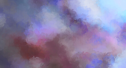 2D illustration of colorful brush strokes. Decorative texture painting. Vibrant paint pattern backdrop.